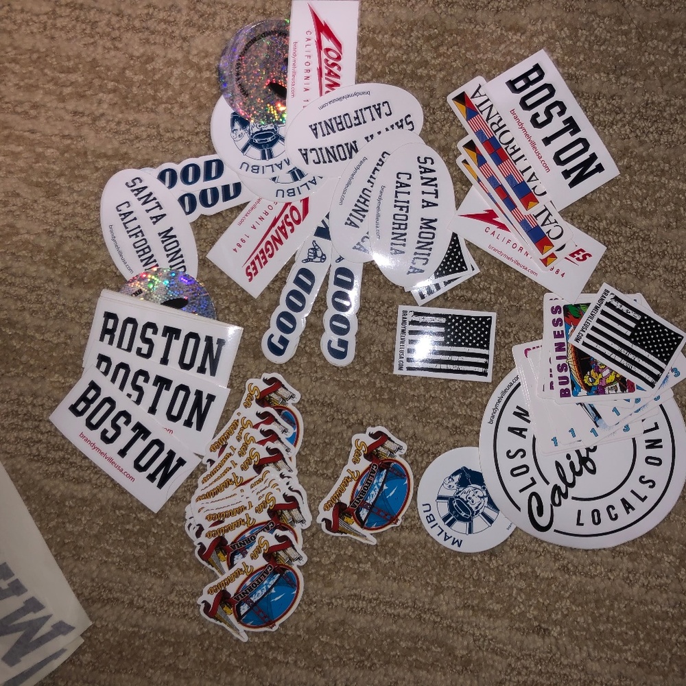 Brandy Melville Stickers, Decals, ALL